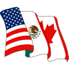 Flags for the United States, Mexico, and Canada